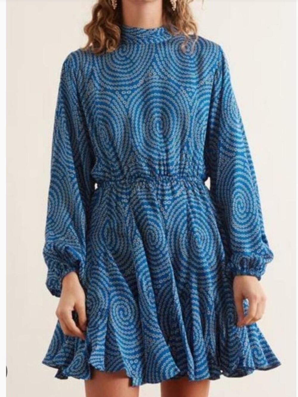 RHODE Blue Ella Mini Dress XS